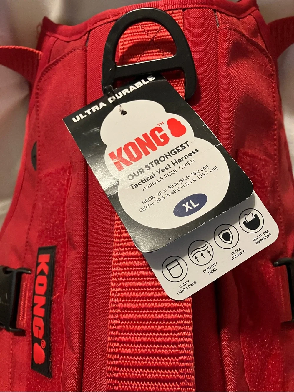 New. Kong tactical carrier for larger dogs or pets.  Never used sz XL